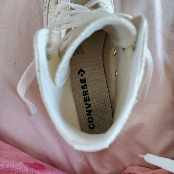 Converse Women's White High-Top Sneakers - Picture 5 of 5